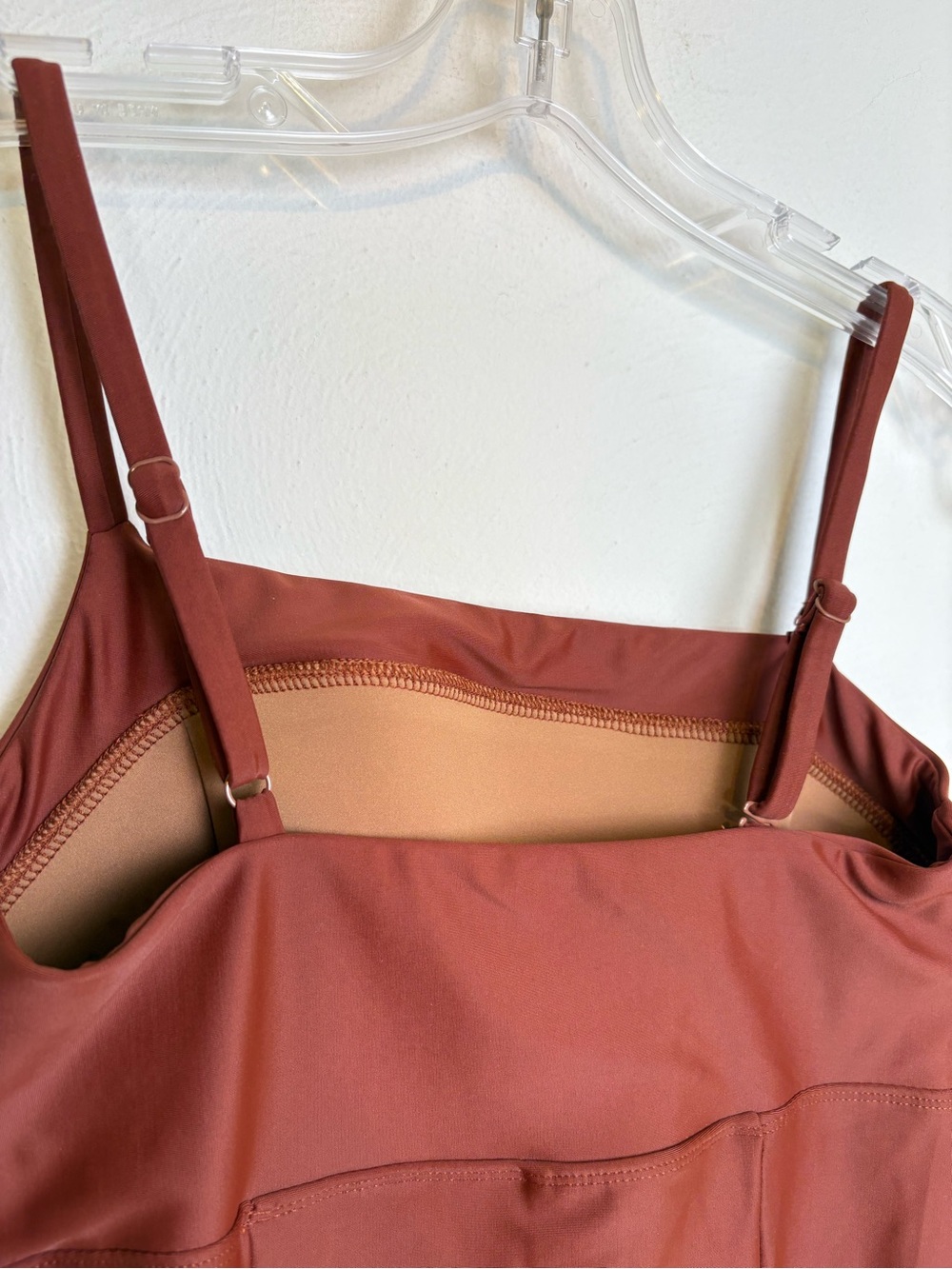 NWT Seea Bolinas Surf One Piece Swim Suit FP Movement Brown Walnut M - Picture 4 of 12